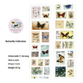 Roll of decorative coated paper stamp for DIY journals, showing butterfly pattern design.