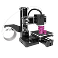 K9 Mini desktop 3D printer in black or blue with a 100mm build area for PLA filament printing.
