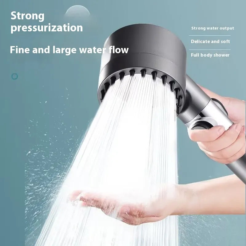 Portable adjustable shower head with multiple spray modes in modern design