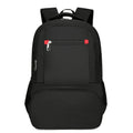 Insulated Oxford cloth backpack with pull rod belt in light grey, black, or dark grey colour options