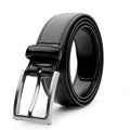 Men's genuine leather casual belt with alloy buckle in wild 95 pattern showing brown colour option