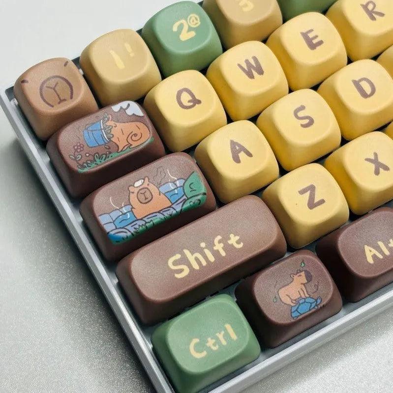 Capabala 130-key ABS plastic mechanical keyboard keycap set for Cherry MX switches