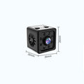 Black square K13 remote network sports HD camera with mounting bracket on white background