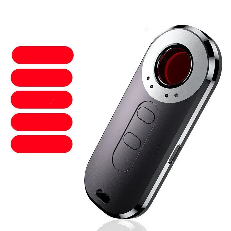 AK400 portable infrared anti-monitoring detector with USB port, dimensions 91x37x13mm.