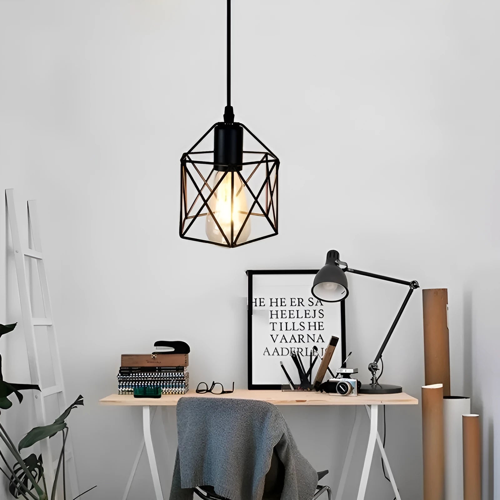 American country style decorative LED light with iron shade for home interior lighting