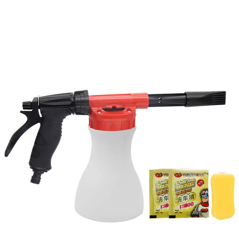 High-pressure foam water spray gun for garden use, shown in standard colour.