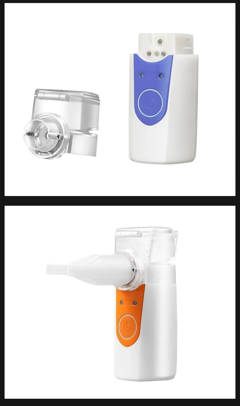 Columnar plastic USB handheld nebuliser with single mist outlet