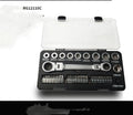 Two-way ratchet wrench set with sockets and batch heads for mechanical maintenance