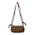 Women's lightweight nylon pillow-shaped messenger bag with a crossbody strap in six colour options.