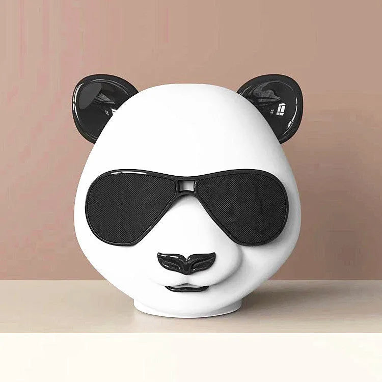 Portable mini Bluetooth speaker with classic style design showing USB port