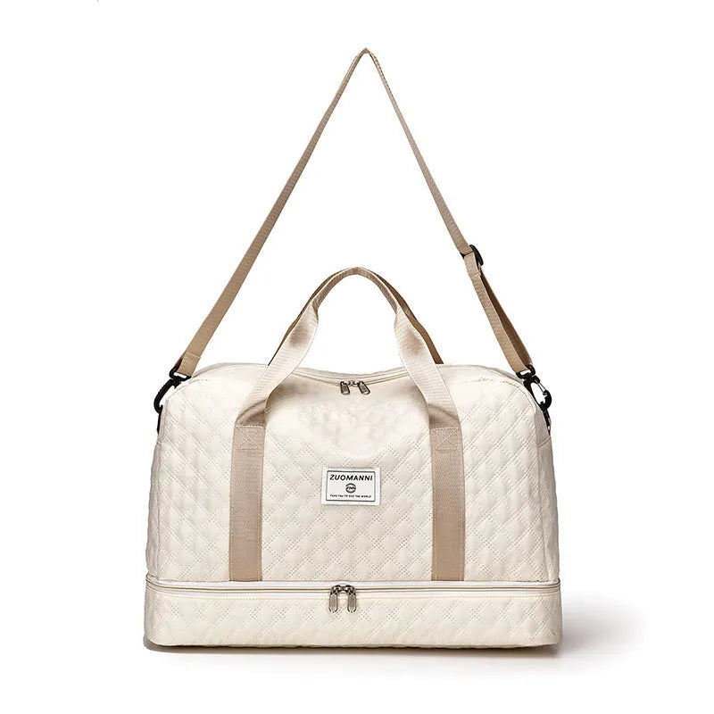 Oxford cloth travel bag with 36-55 litre capacity in street trend style available in multiple colours