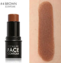 Four-shade face contour highlighter compact for cheekbone and brow bone application.
