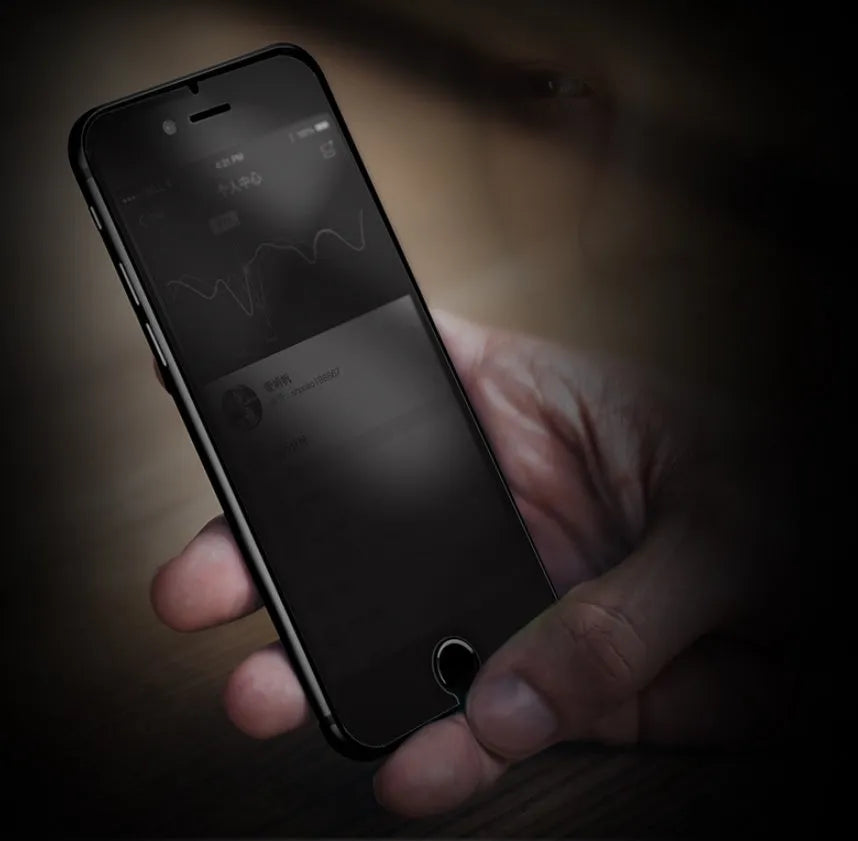 Tempered glass privacy screen protector for iPhone XS Max with anti-spy feature and 9H hardness