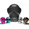 Skull design wireless Bluetooth speaker with 10-hour battery in limited edition colours
