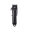 Professional digital electric hair clipper kit with brushless motor, charger, combs, and lubricating oil in black, red, or white.