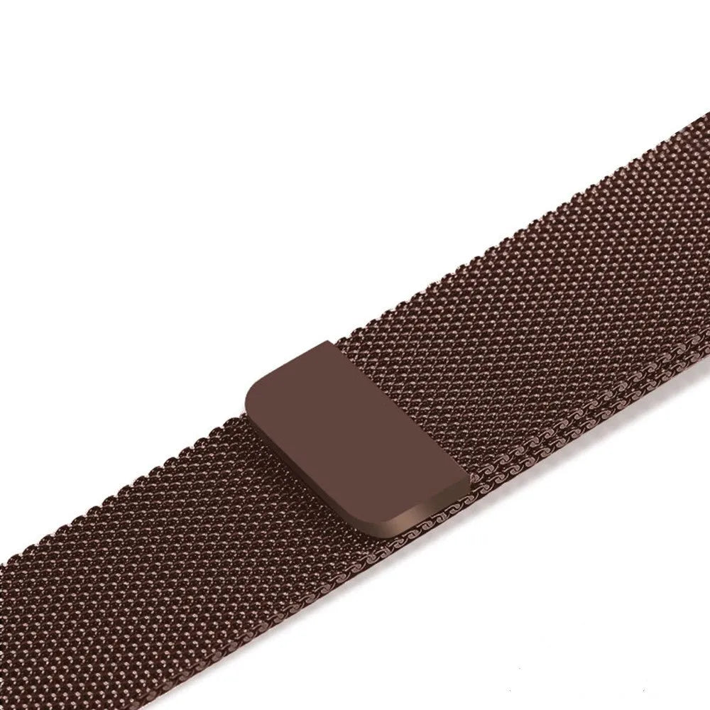 Apple Watch stainless steel mesh strap with magnetic clasp in silver, black, gold and rose gold