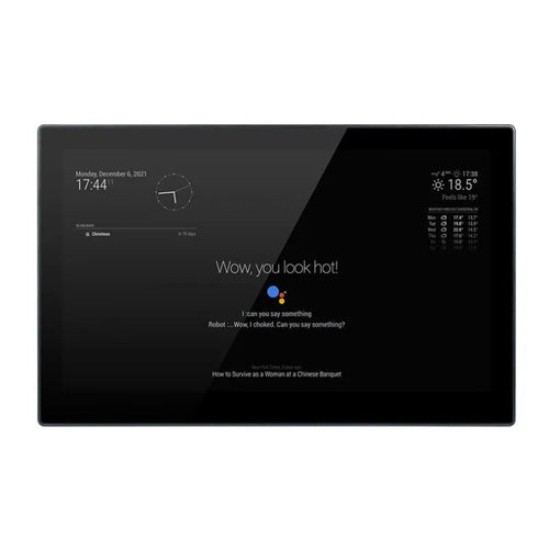 13.3 inch integrated computer voice assistant CM4 touch display panel in ABS housing