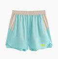 Men's loose hipp lifting workout shorts in dark rock ash colour with elastic waist