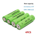 Alkaline rechargeable AA battery with 3000mAh capacity and 1.5V output
