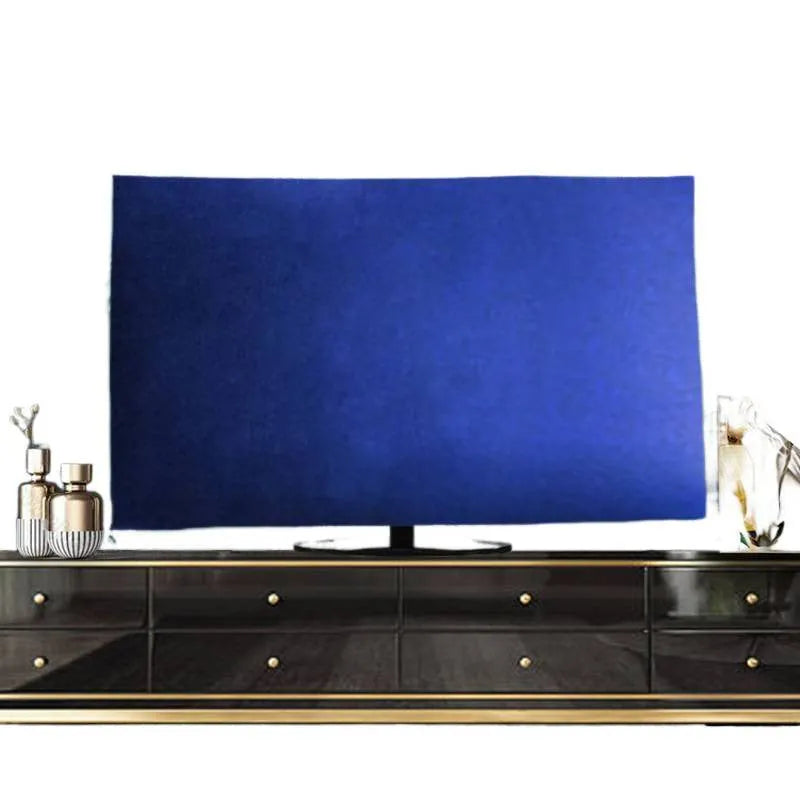 Velvet fabric television cover in multiple colours and sizes for LCD TVs
