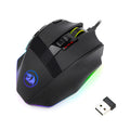 Black Redragon M801P wireless gaming mouse with nine programmable buttons