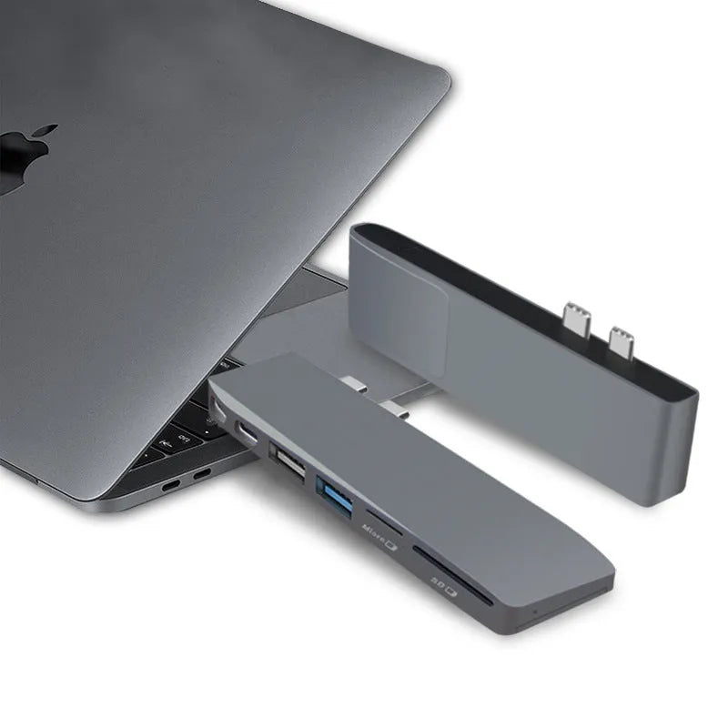 USB-C hub with eight ports for MacBook Pro including USB 3.0, HDMI and card readers