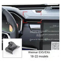 Goodway car air vent mobile phone holder with 360-degree rotating bracket mounted on a dashboard.