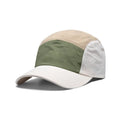 Men's quick-drying cotton polyester baseball cap in khaki colour with curved brim design