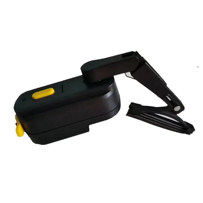 Black plastic helmet wiper motor with 65mm blade for motorcycle helmet installation