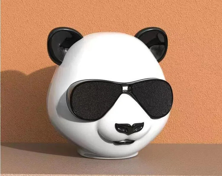 Portable mini Bluetooth speaker with classic style design showing USB port