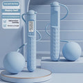 Fitness jump rope with ABS plastic handles and a bearing mechanism, shown in a selected colour from the available range.