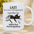 White 11oz ceramic mug displaying a custom picture applied via thermal transfer printing.