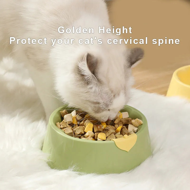 Green plastic anti-tipping pet bowl for dog and cat food and water.