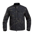 Bone Frog Peak Breaker soft shell mountaineering jacket in black, shown as a cardigan-style outdoor coat.