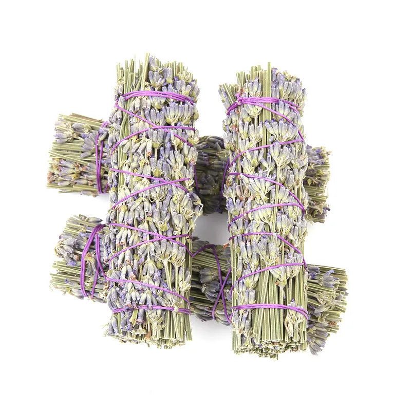 Natural dried flower lavender aromatherapy stick measuring 4 inches for room fragrance