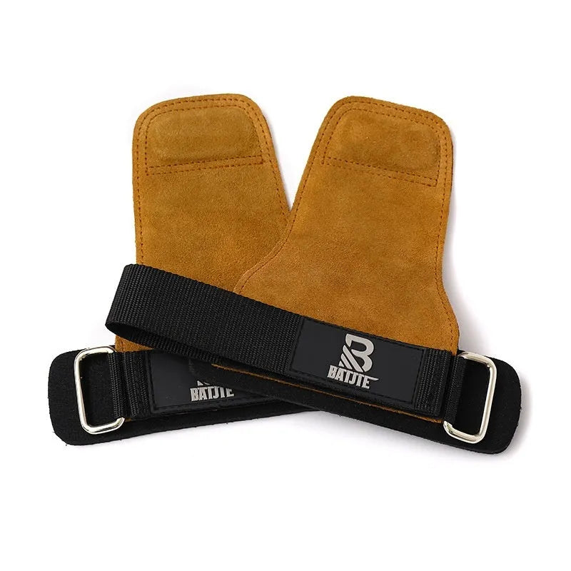 Brown wrist protectors for fitness training and horizontal pull-up exercises