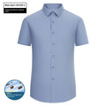 Men's bamboo fibre business shirt with square collar in slim fit design