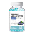 Bottle of 60 creatine monohydrate supplement gummies, a chewable fitness nutrition product.