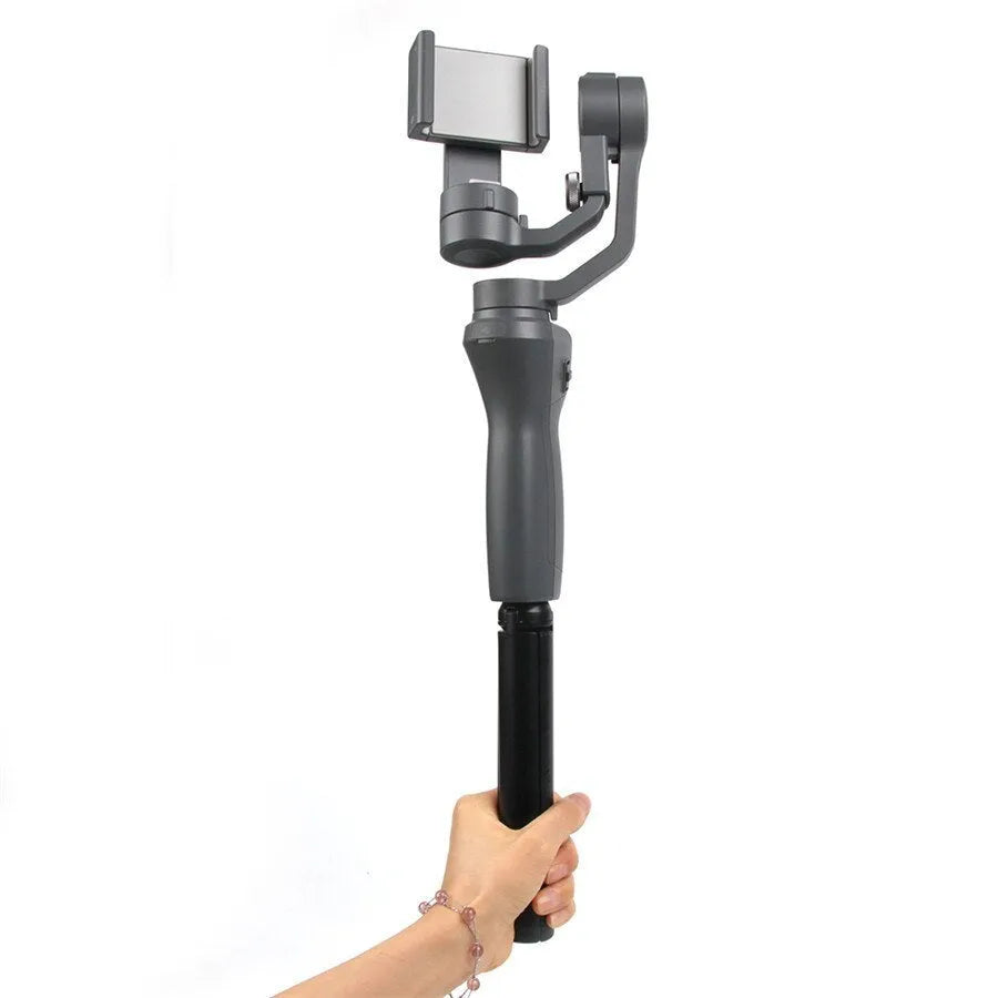 Black aluminium mobile phone tripod compatible with Apple iPhone devices