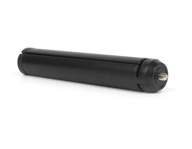 Black aluminium mobile phone tripod compatible with Apple iPhone devices