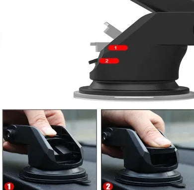 Universal telescopic long rod car phone bracket made of ABS plastic