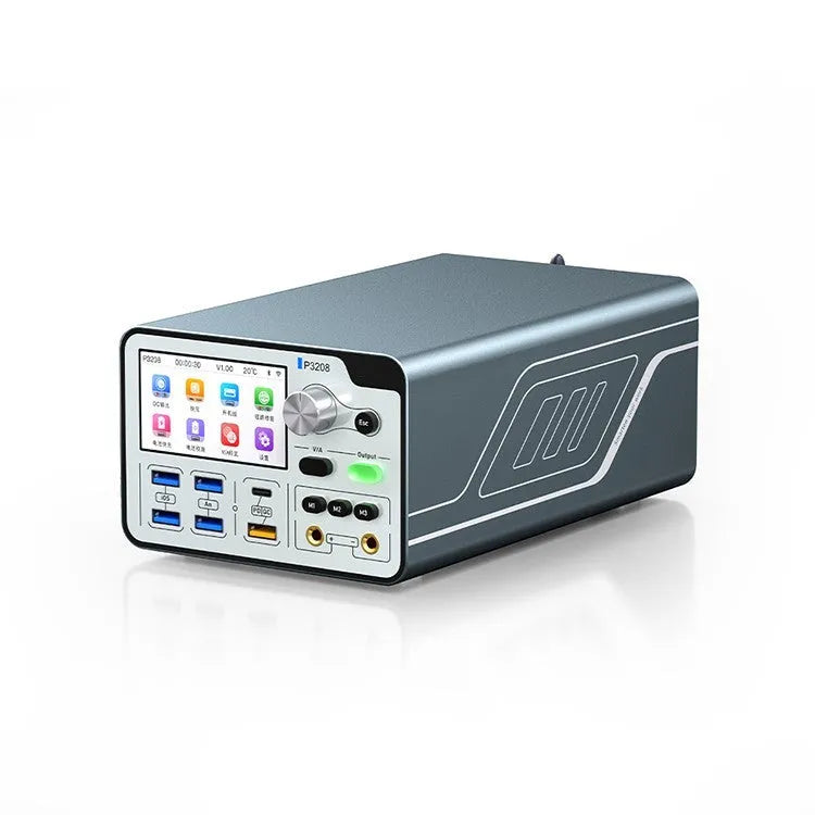 320W intelligent voltage regulator power meter with 3-inch display and connectivity ports