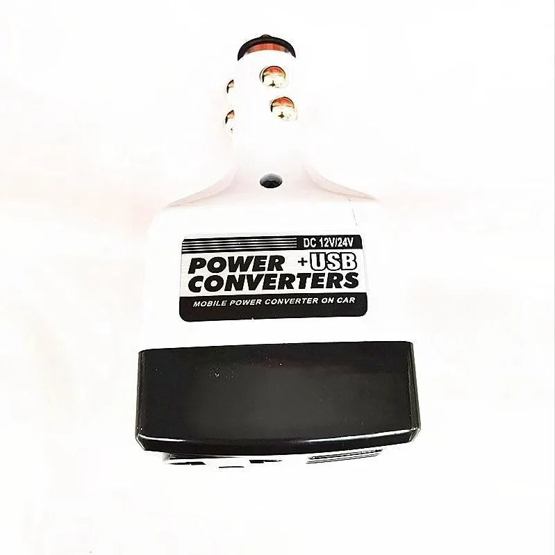 011C car power transformer with cigarette lighter adapter and USB output port