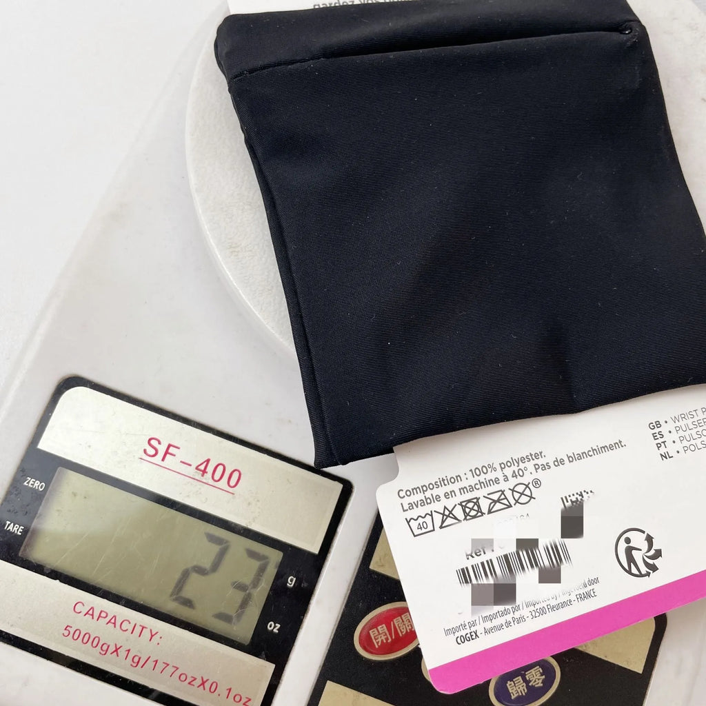 Camping wrist bag armband sleeve for mobile phone measuring 10cm by 10.5cm with packaging