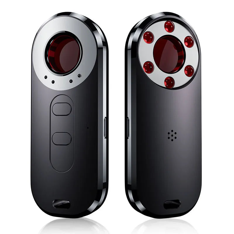 AK400 portable infrared anti-monitoring detector with USB port, dimensions 91x37x13mm.