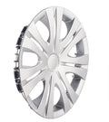 Universal ABS plastic wheel hub cover in a monochrome colour option