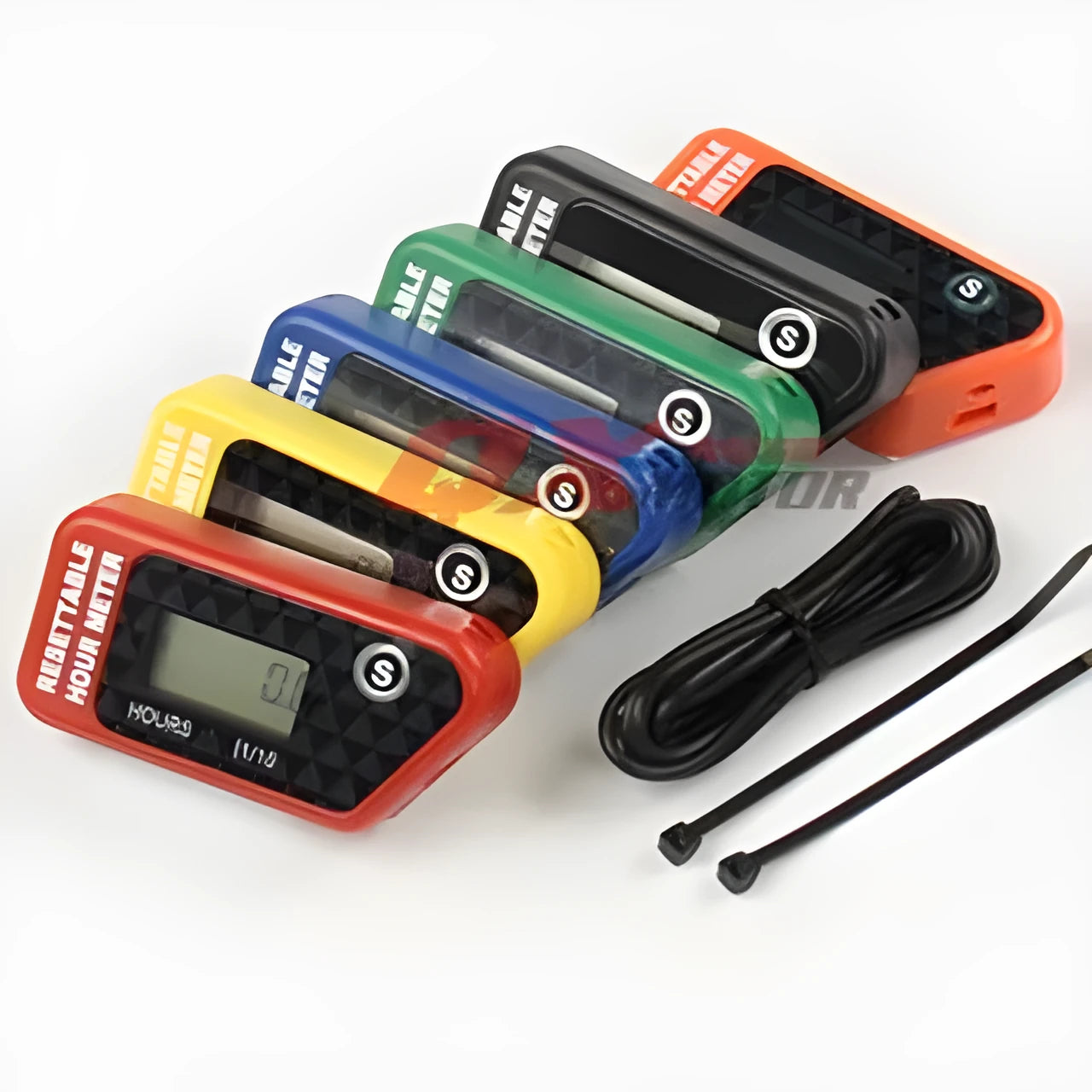 Black waterproof LCD maintenance timer with YSDS model marking for vehicle service intervals