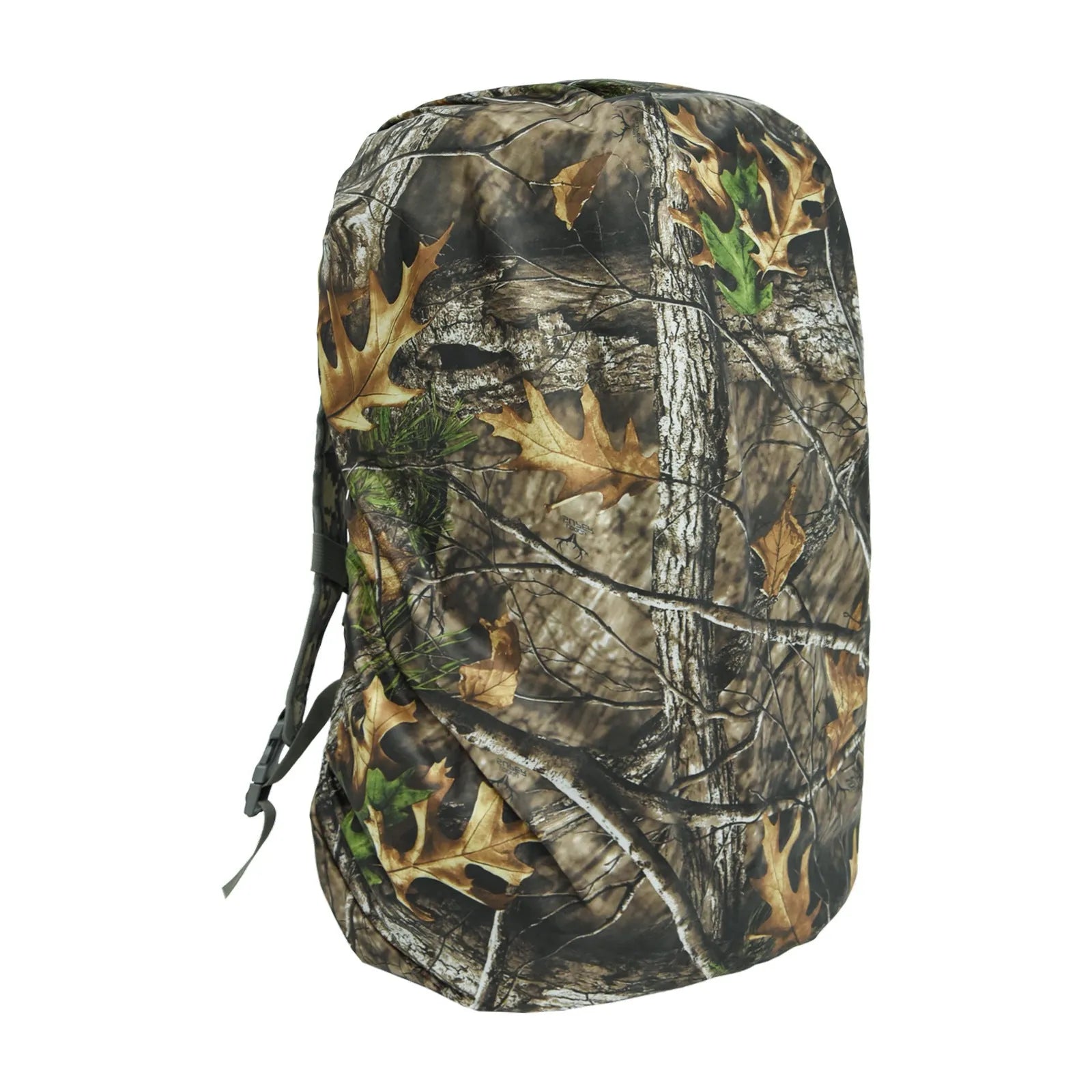 Waterproof backpack rain cover for 80 litre capacity, shown in army green colour.