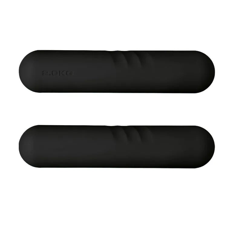 Silicone-edged hand-drawn dumbbell stick in various colours with cast iron construction