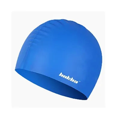 Professional silicone swimming cap with waterproof earmuffs in multiple colour options